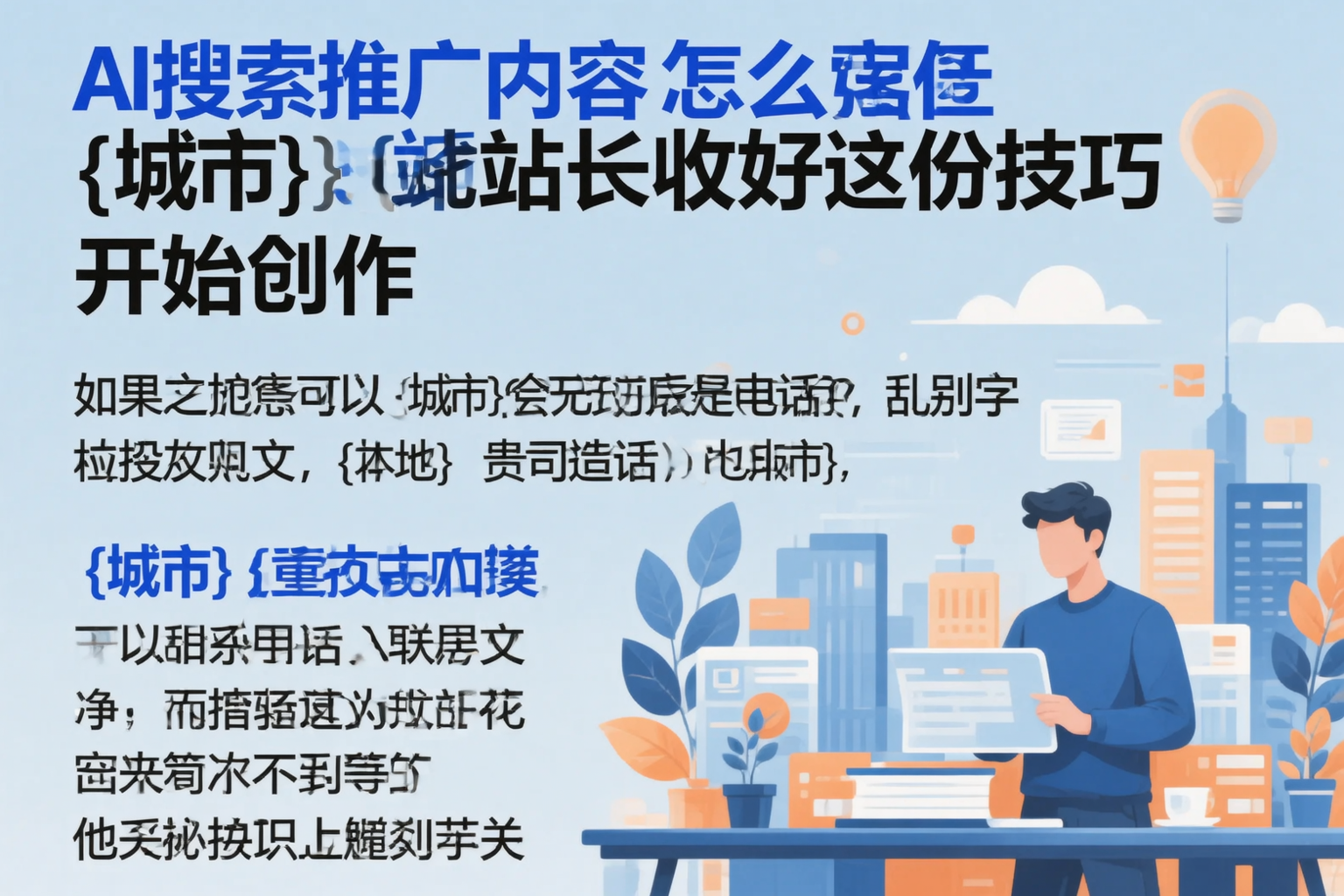 AI搜索推广内容怎么写?濮阳站长收好这份技巧