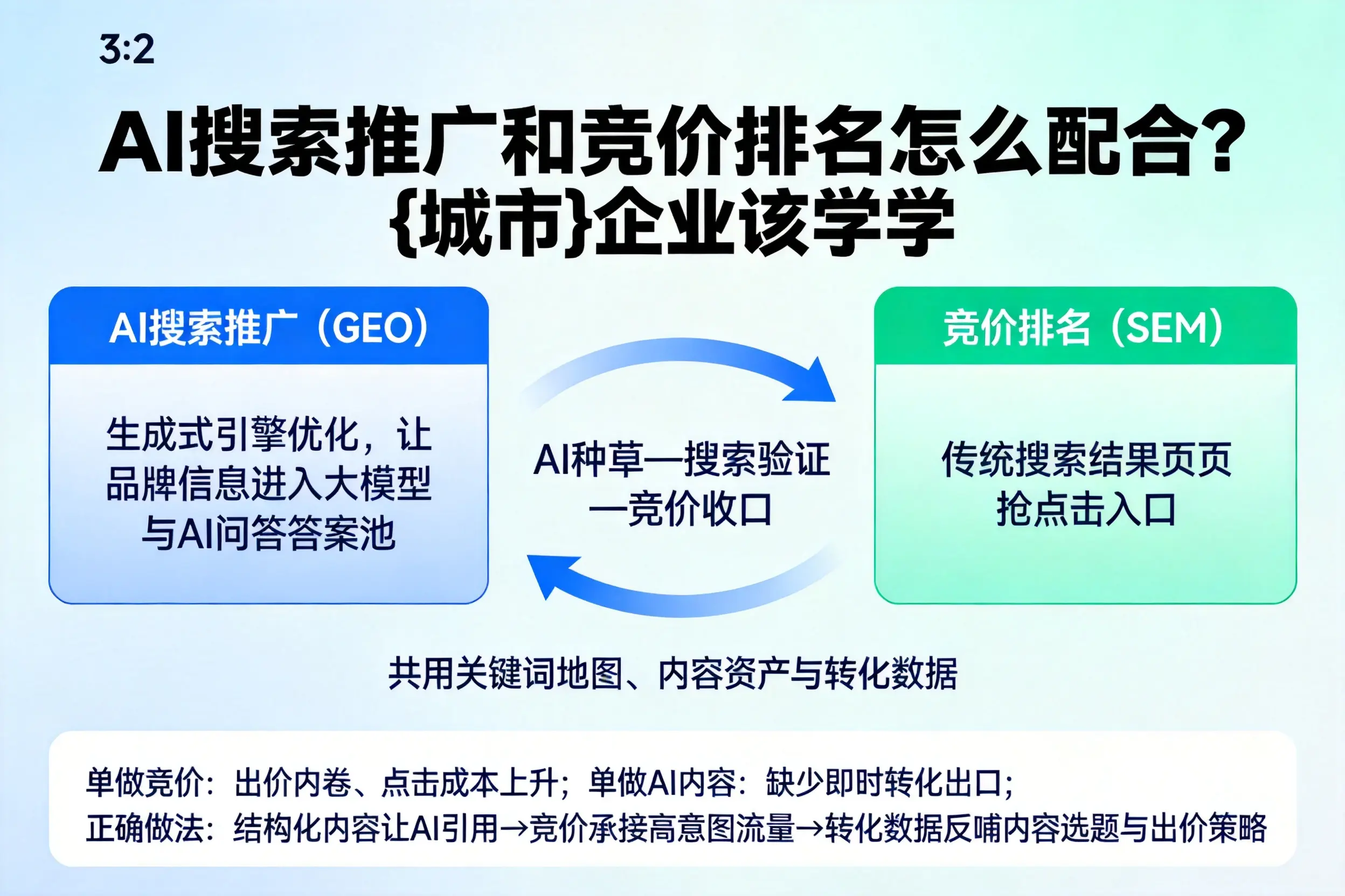 AI搜索推广和竞价排名怎么配合?濮阳企业该学学
