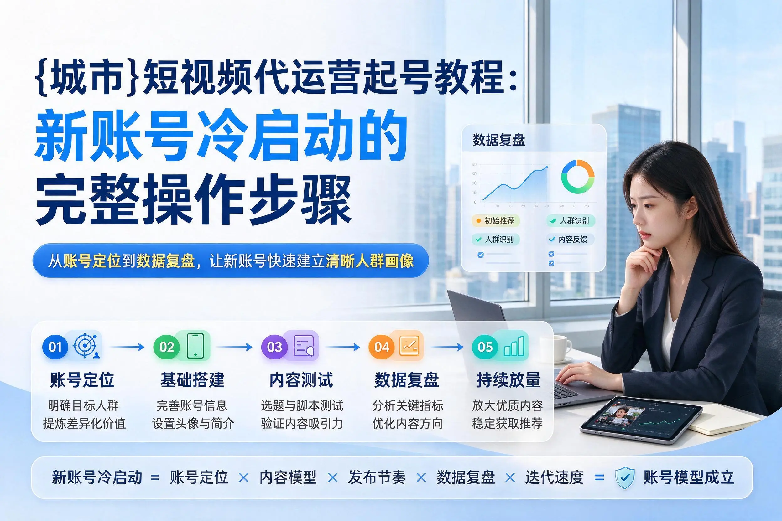 濮阳短视频代运营起号教程:新账号冷启动的完整操作步骤
