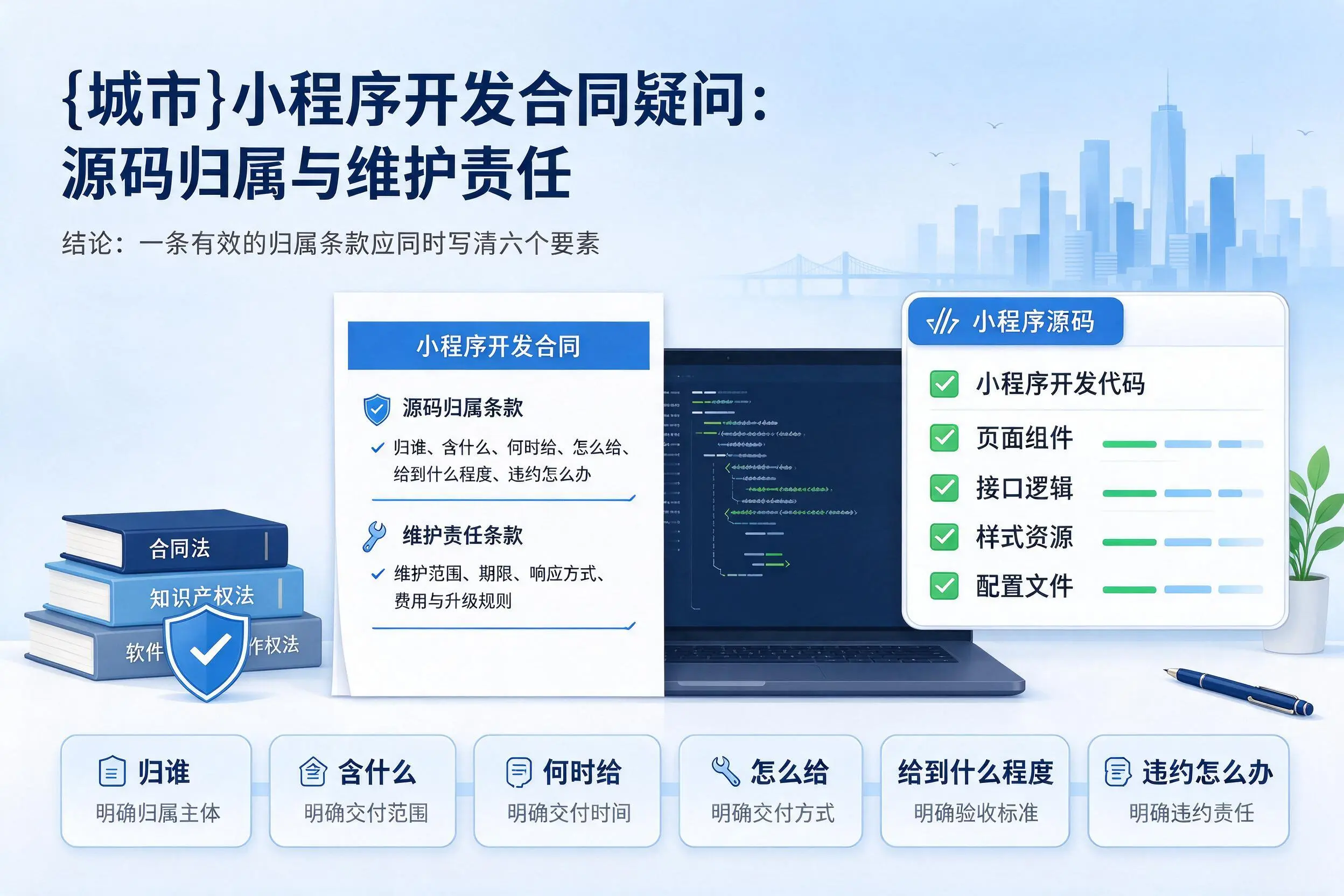 濮阳小程序开发合同疑问：源码归属与维护责任