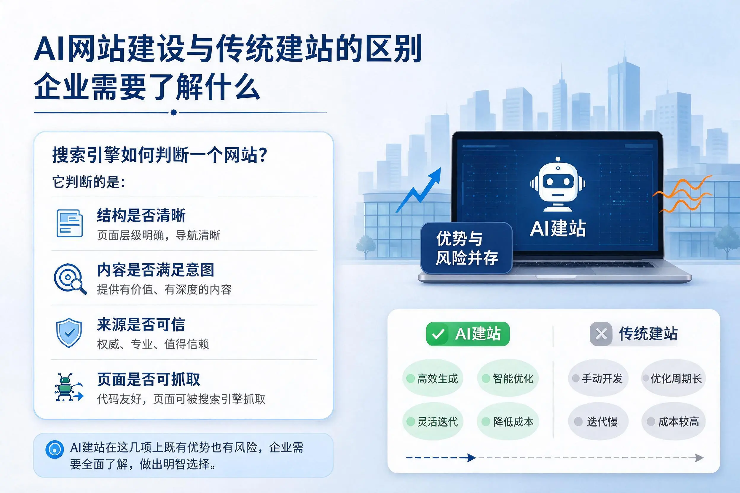 AI网站建设与传统建站的区别,濮阳企业需要了解什么