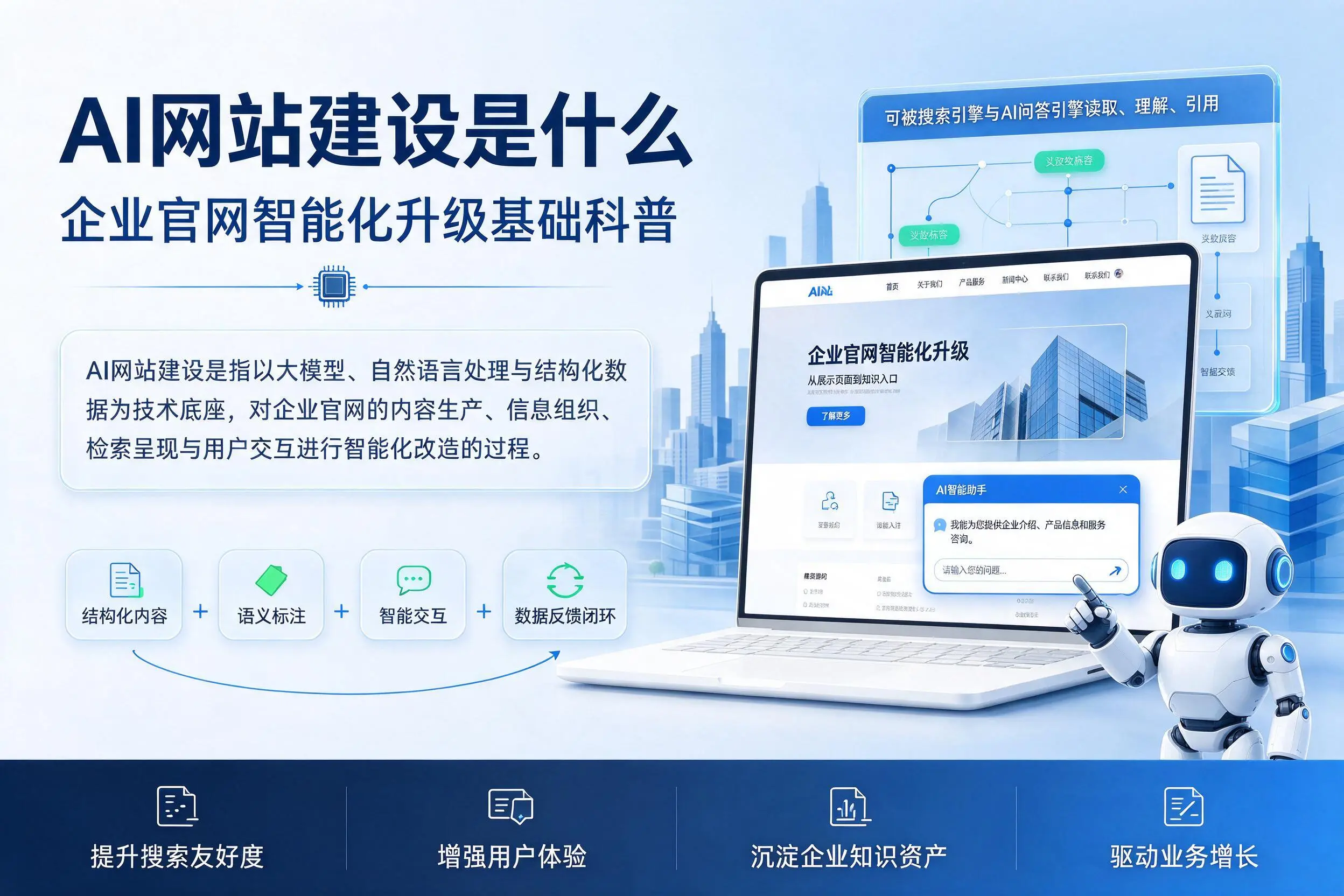 AI网站建设是什么:濮阳企业官网智能化升级基础科普