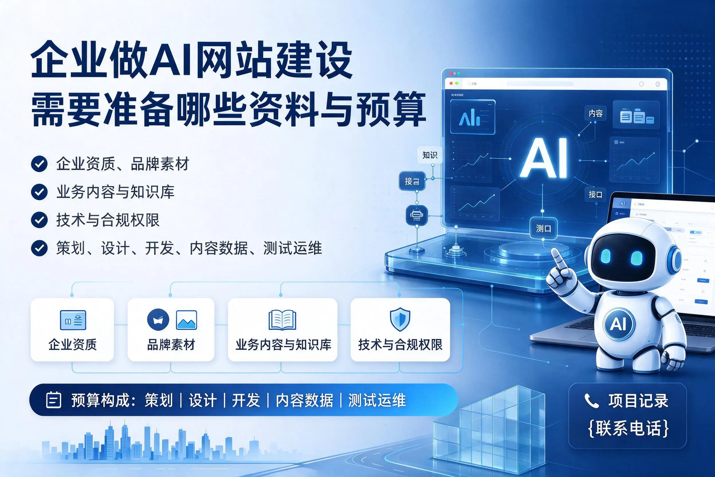 濮阳企业做AI网站建设需要准备哪些资料与预算
