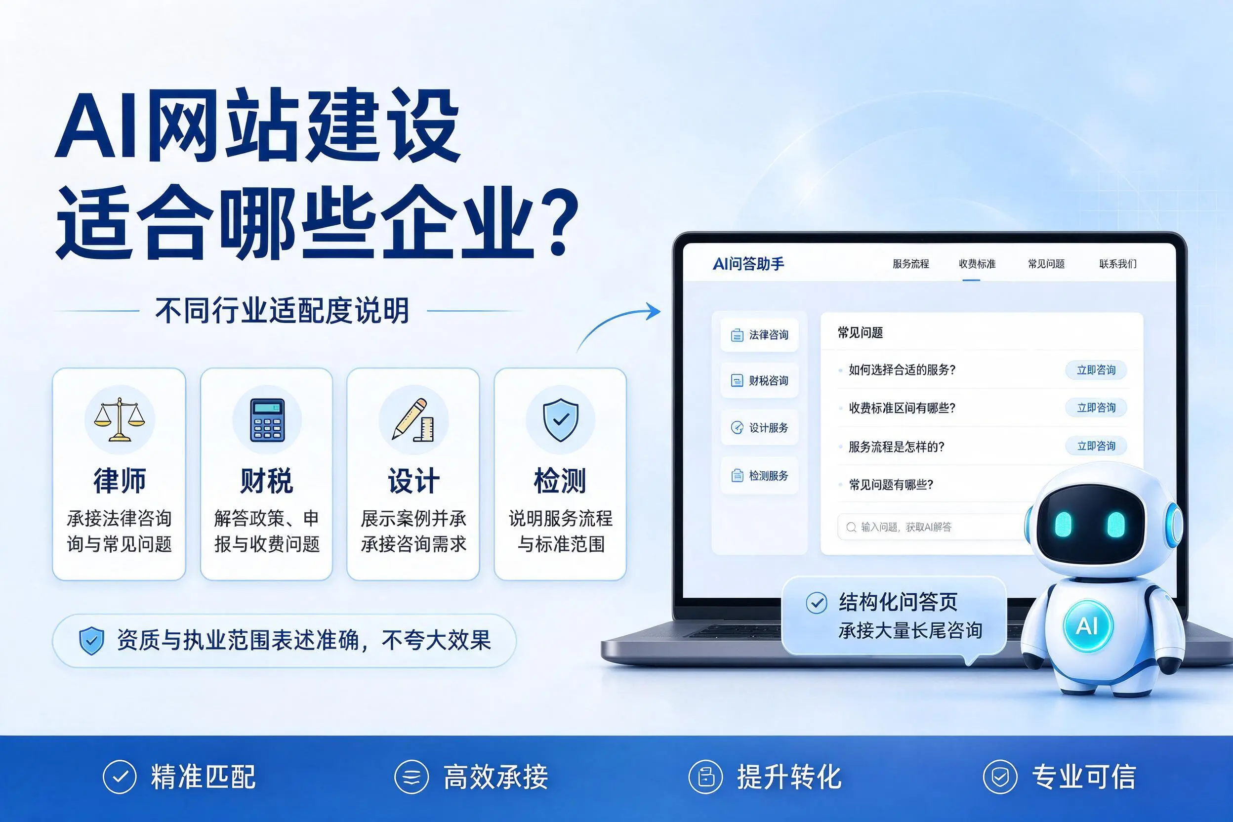 AI网站建设适合哪些企业?濮阳不同行业适配度说明